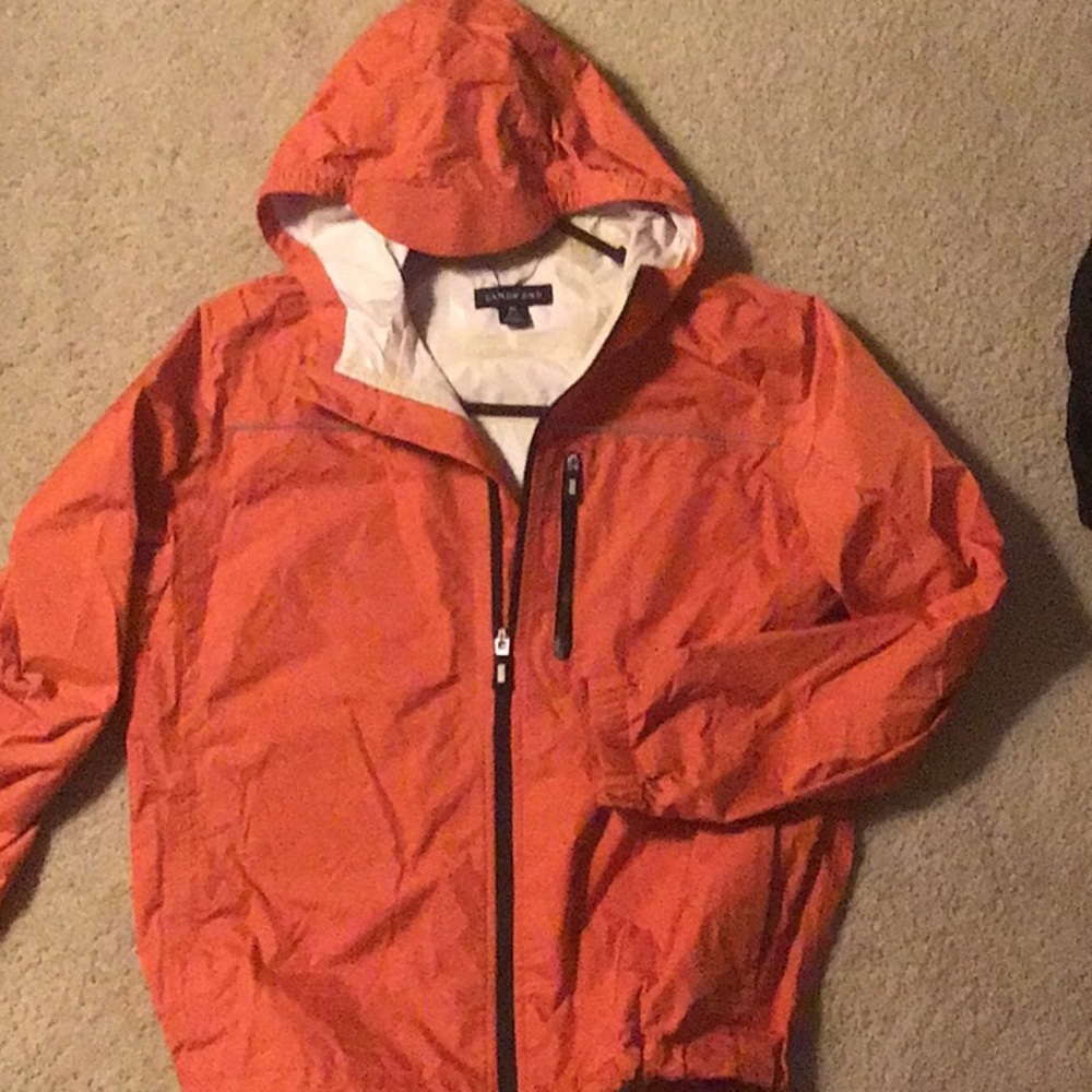 Lands end wind breaker/ rain coat. Sealed seams